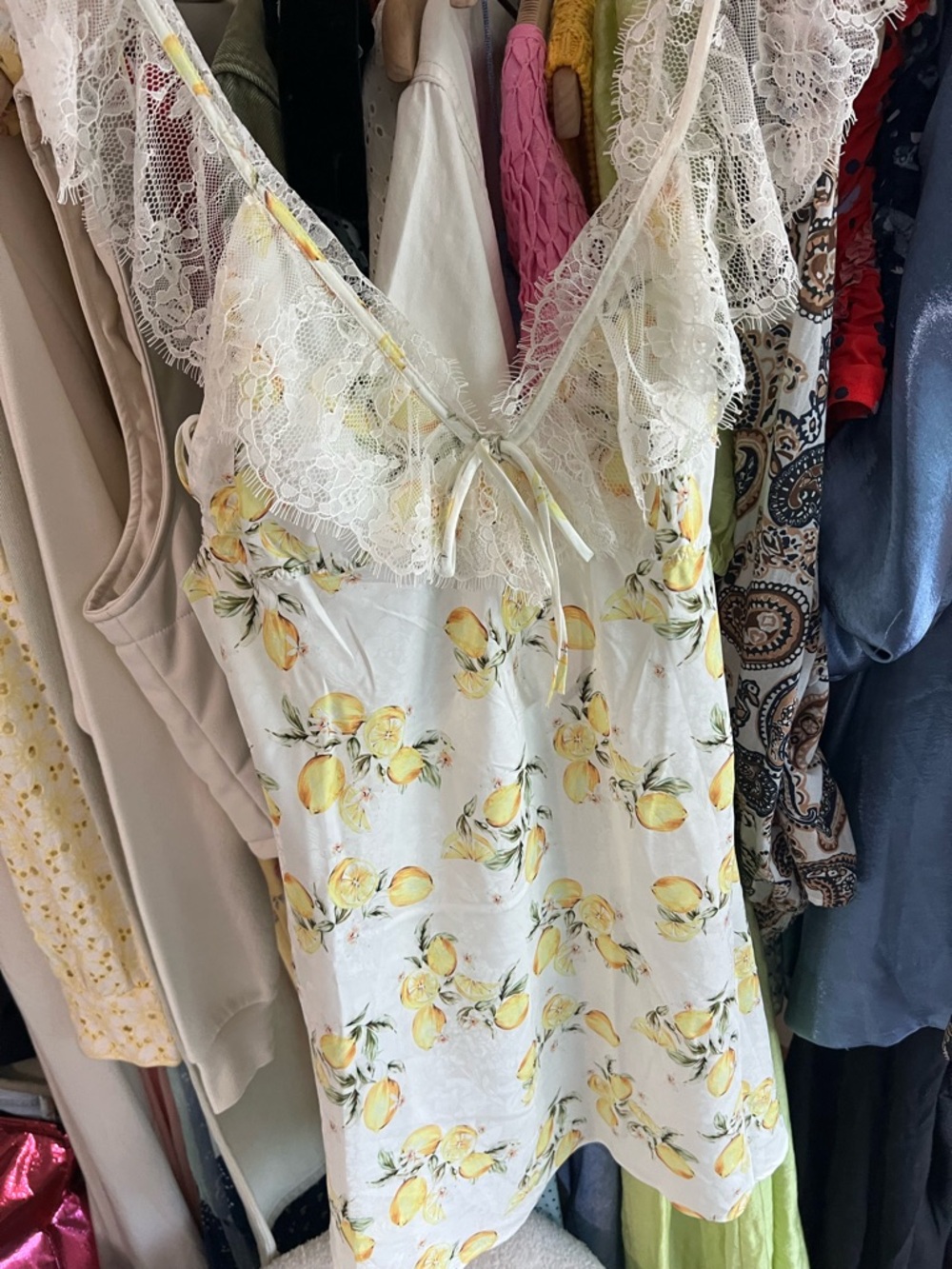 NWOT For Love & Lemons Audrey Mini Slip Dress 🌱🍋 - Picture 6 of 9